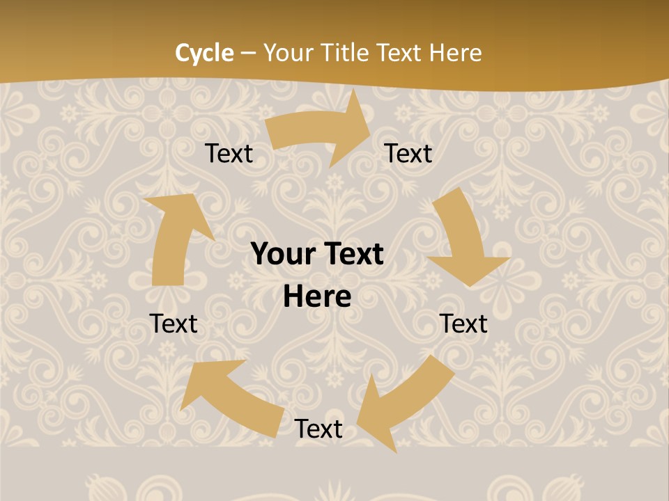Fabric Decorative Texture PowerPoint Template