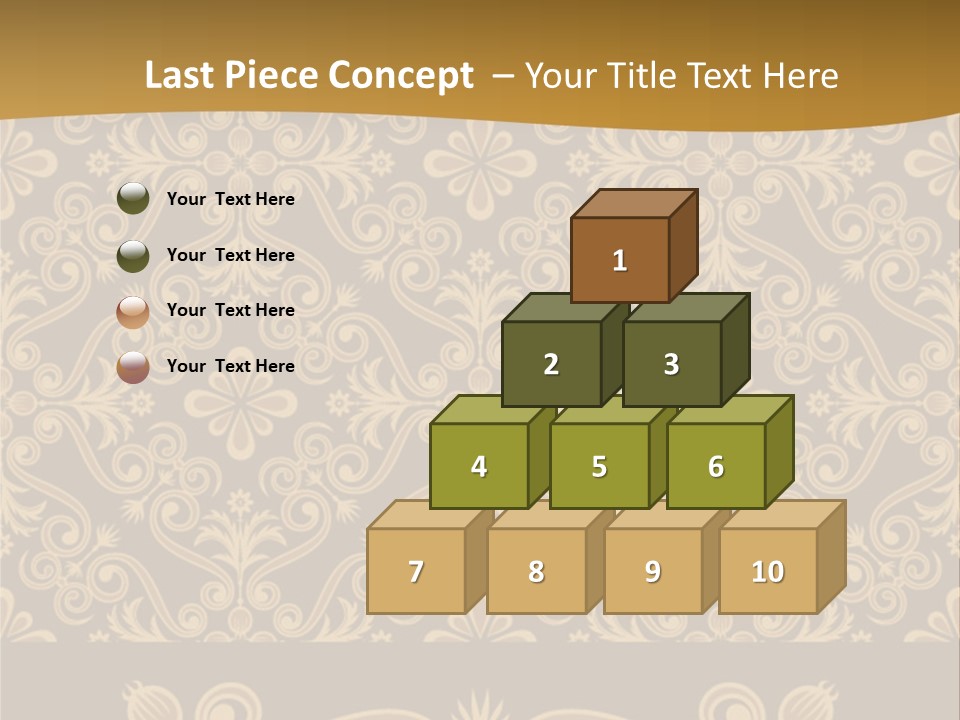 Fabric Decorative Texture PowerPoint Template