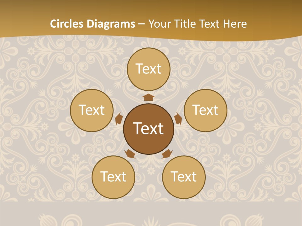 Fabric Decorative Texture PowerPoint Template