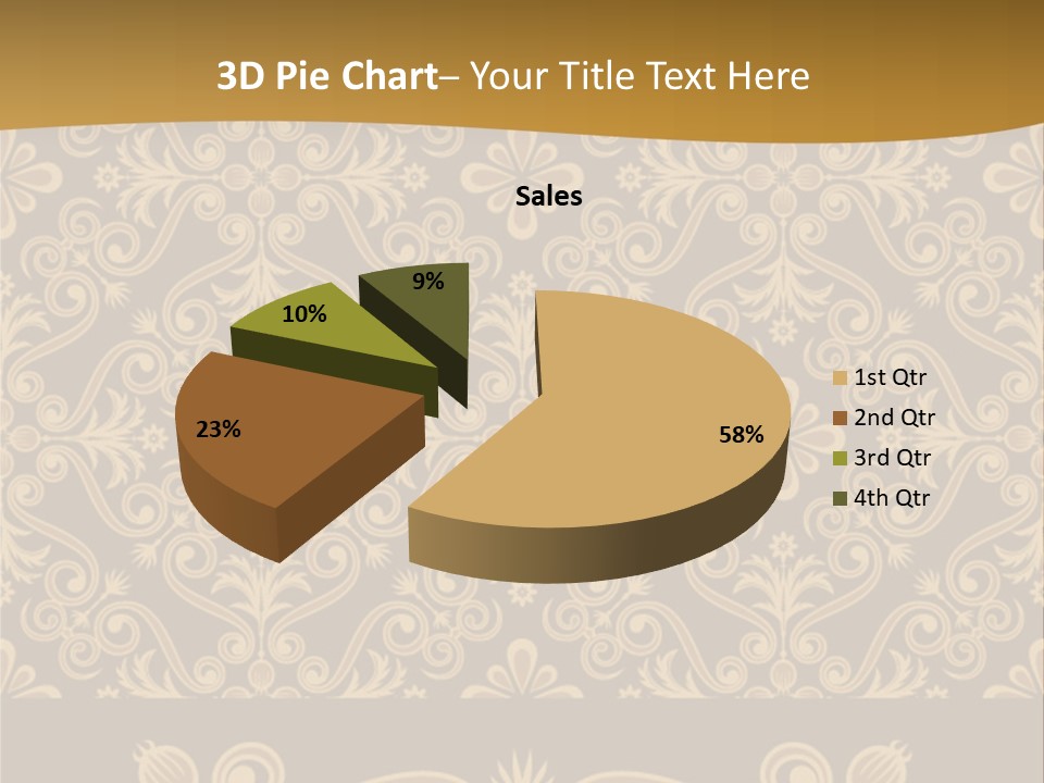 Fabric Decorative Texture PowerPoint Template
