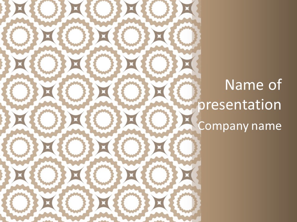 Textile Magnificence Retro PowerPoint Template