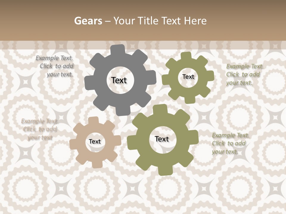 Textile Magnificence Retro PowerPoint Template