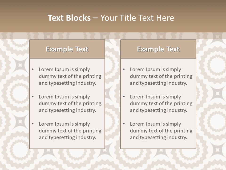 Textile Magnificence Retro PowerPoint Template