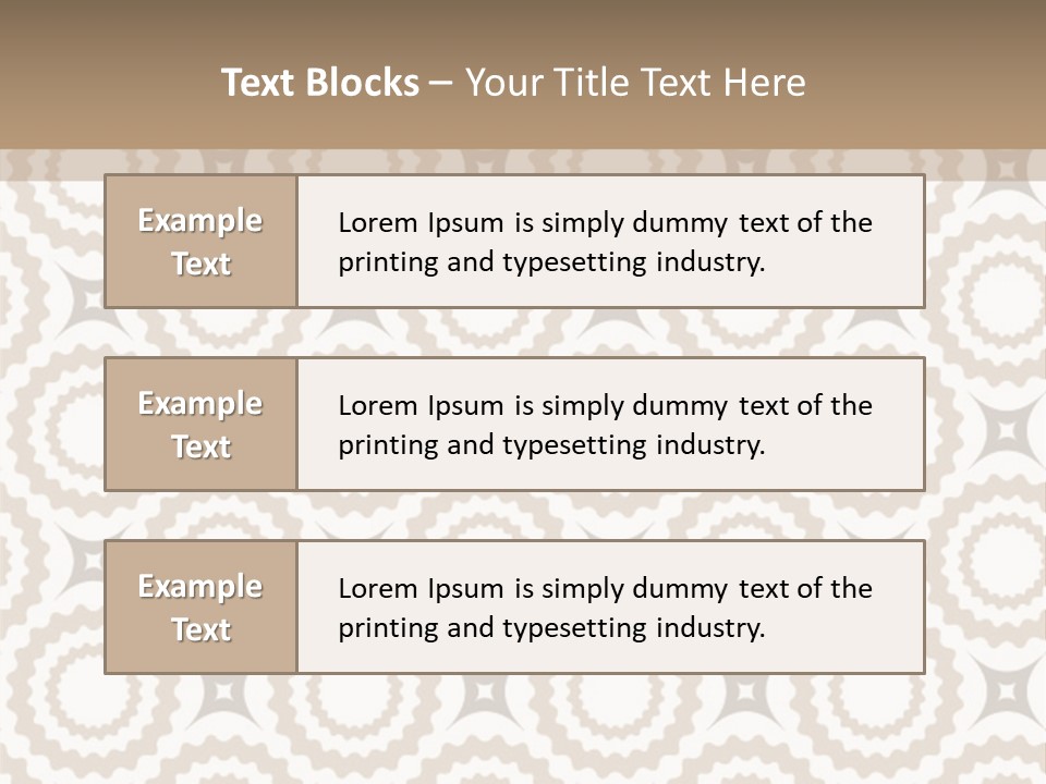 Textile Magnificence Retro PowerPoint Template
