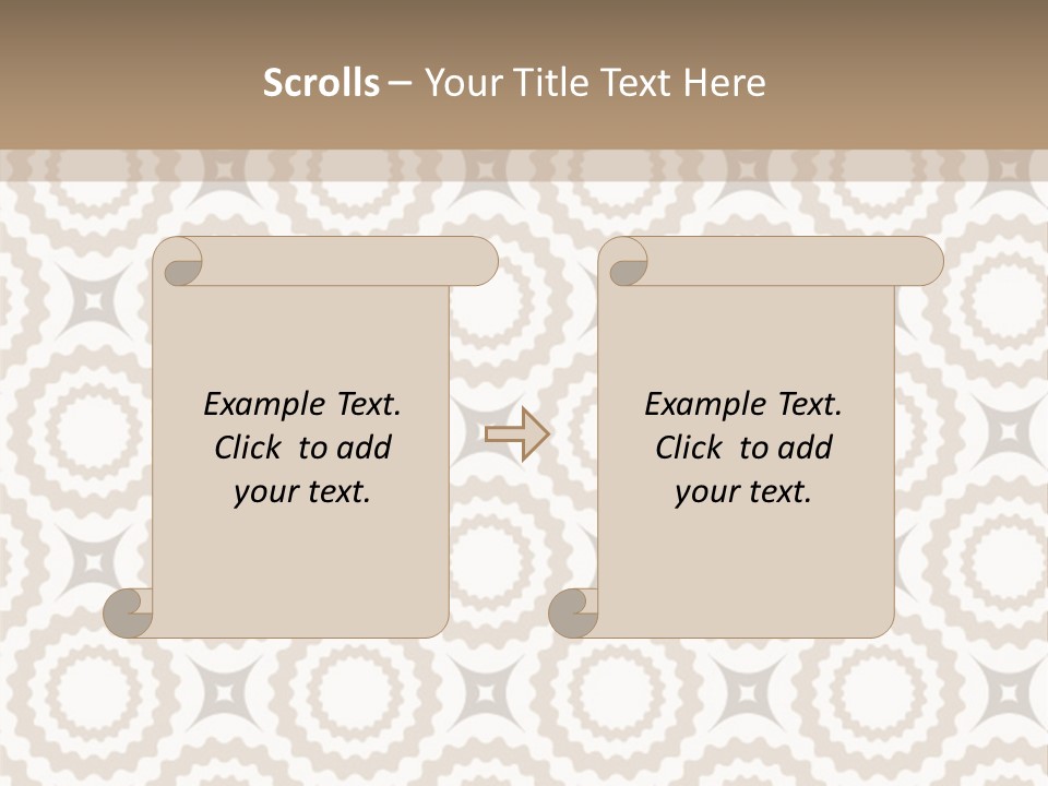 Textile Magnificence Retro PowerPoint Template