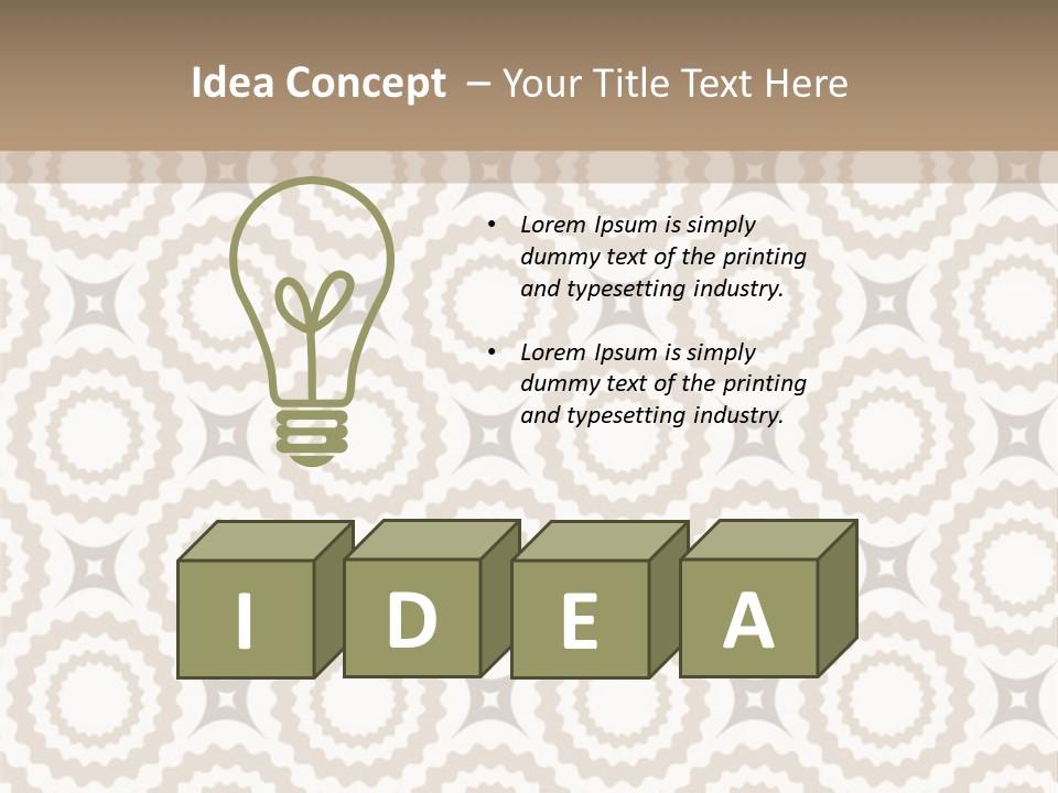 Textile Magnificence Retro PowerPoint Template