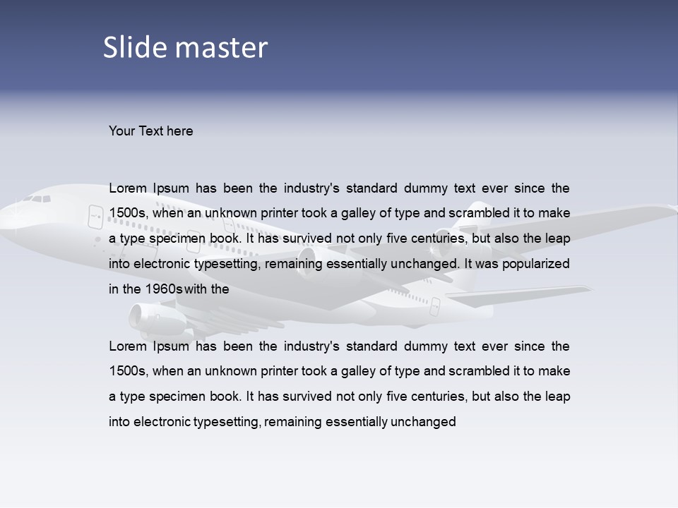 Planes Painting Deliver PowerPoint Template
