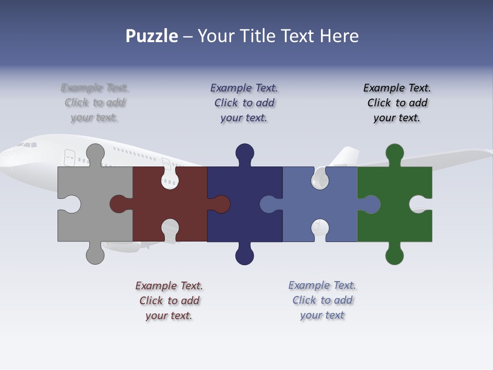 Planes Painting Deliver PowerPoint Template