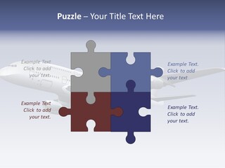 Planes Painting Deliver PowerPoint Template