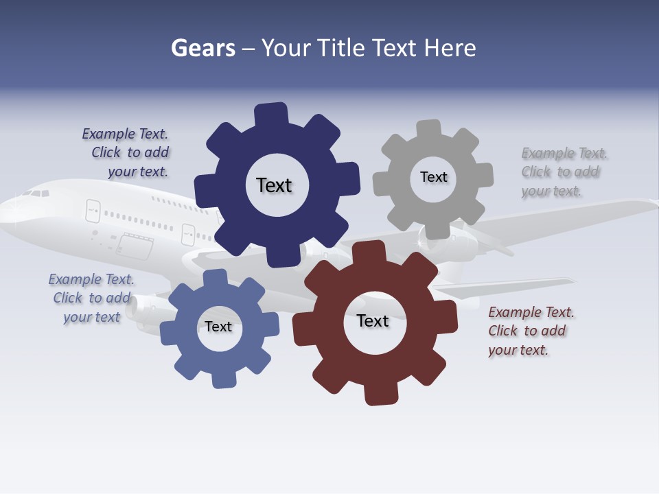 Planes Painting Deliver PowerPoint Template