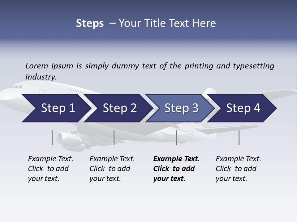 Planes Painting Deliver PowerPoint Template