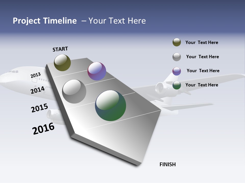Planes Painting Deliver PowerPoint Template