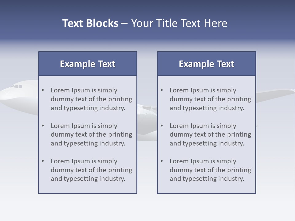 Planes Painting Deliver PowerPoint Template
