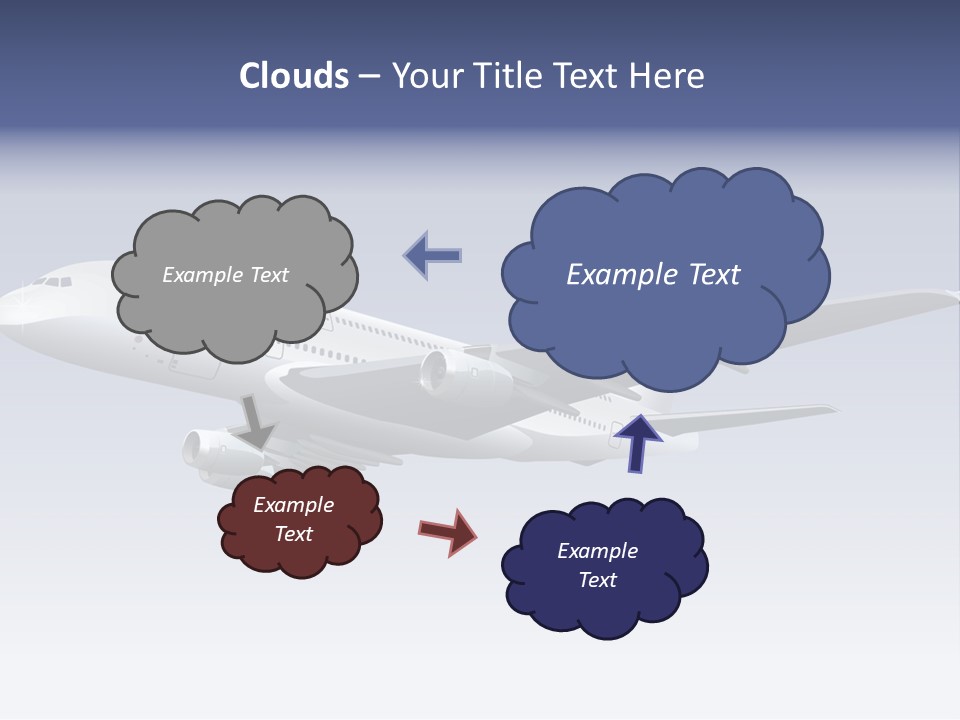 Planes Painting Deliver PowerPoint Template