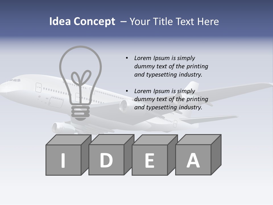Planes Painting Deliver PowerPoint Template