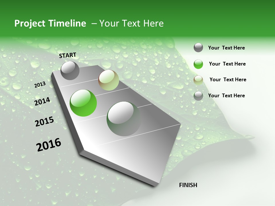 Drop Reflections Dewdrop PowerPoint Template