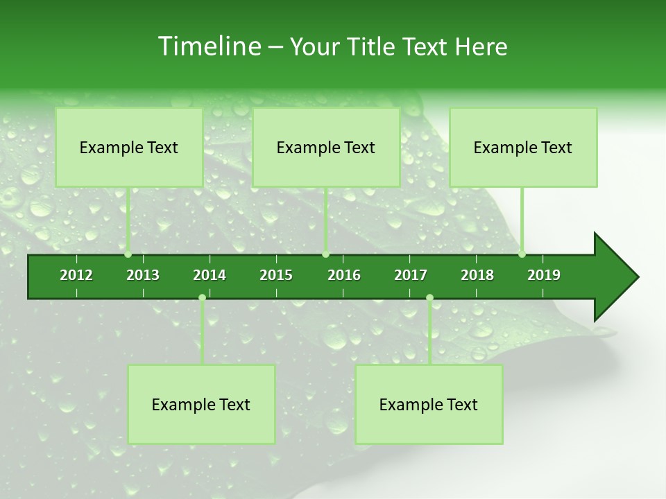 Drop Reflections Dewdrop PowerPoint Template