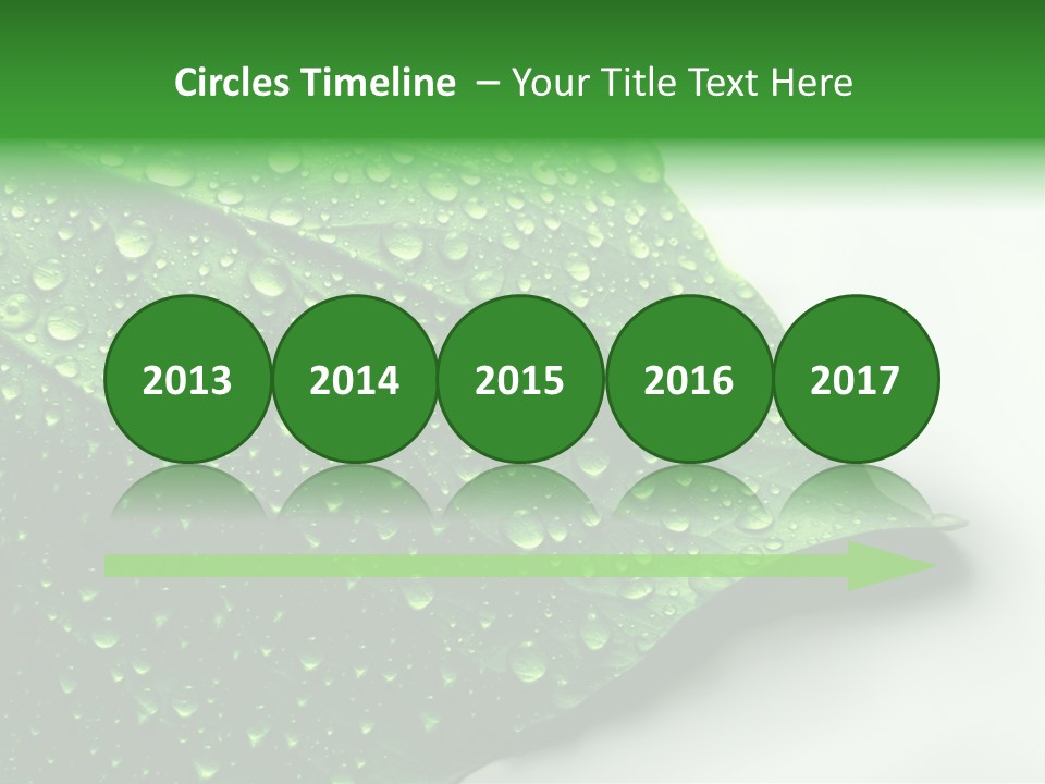 Drop Reflections Dewdrop PowerPoint Template