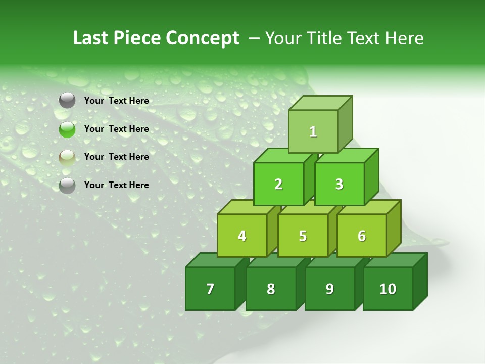 Drop Reflections Dewdrop PowerPoint Template