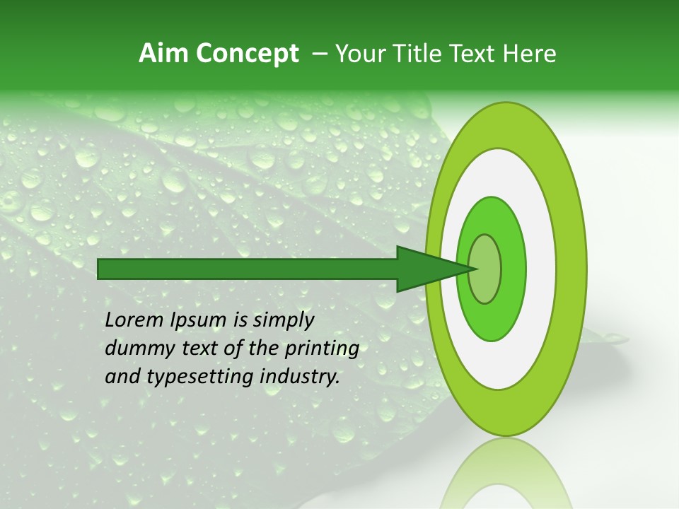 Drop Reflections Dewdrop PowerPoint Template