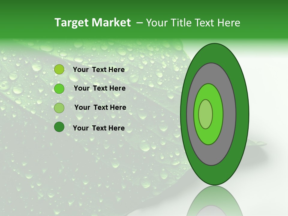 Drop Reflections Dewdrop PowerPoint Template