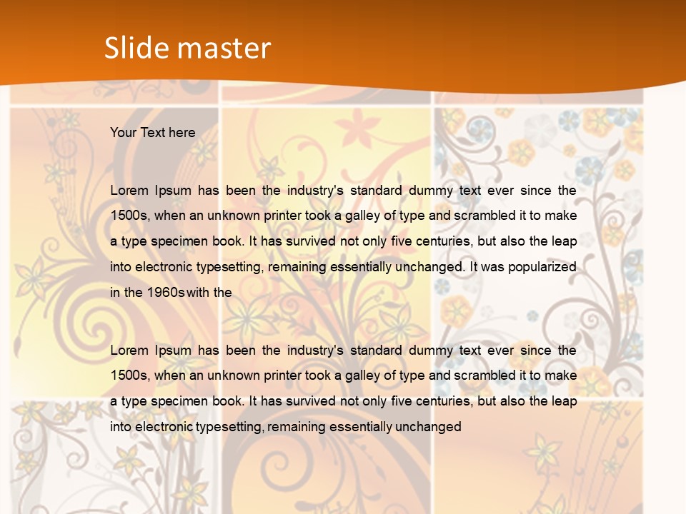 Retro Dirty Element PowerPoint Template