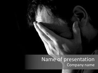 Male Trouble Headache PowerPoint Template