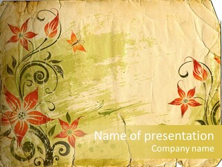 Retro Dirty Element PowerPoint Template
