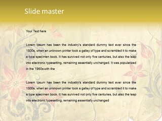 Retro Dirty Element PowerPoint Template