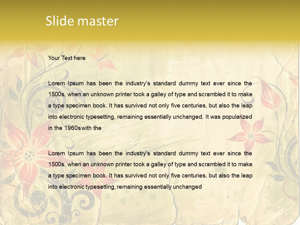 Retro Dirty Element PowerPoint Template