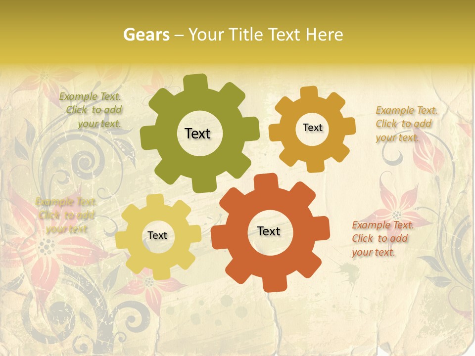 Retro Dirty Element PowerPoint Template