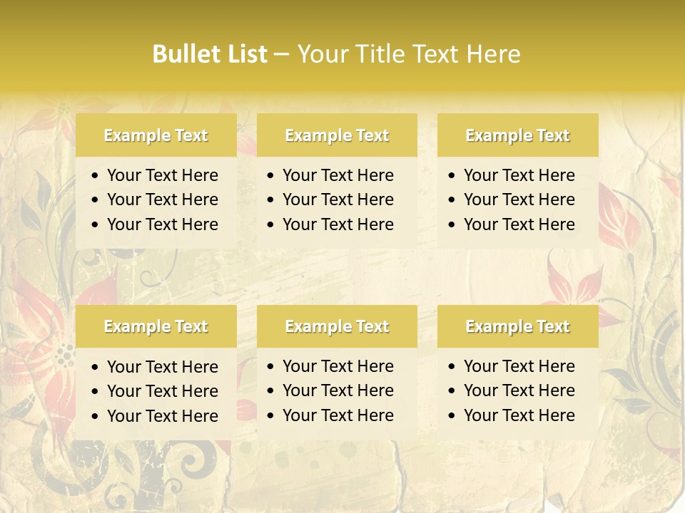 Retro Dirty Element PowerPoint Template