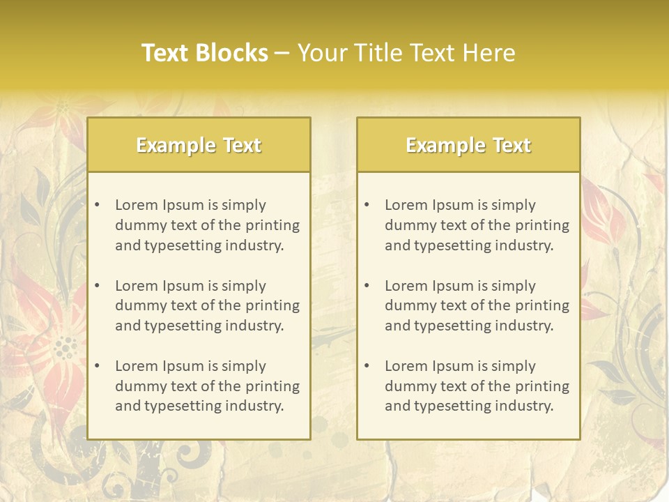 Retro Dirty Element PowerPoint Template