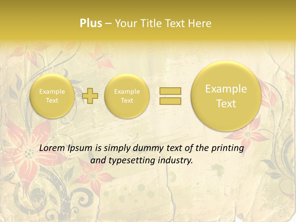 Retro Dirty Element PowerPoint Template