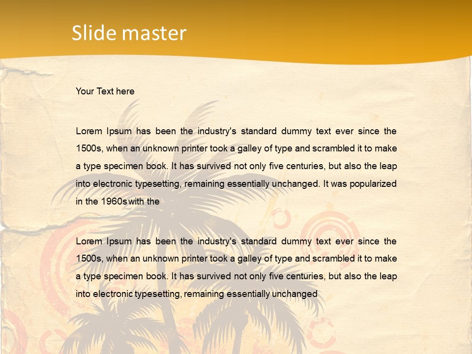 Aged Dirt Spray PowerPoint Template