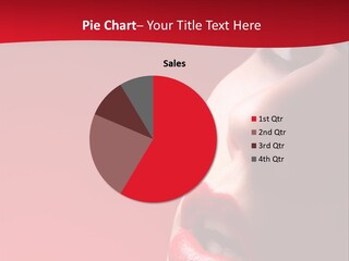 A Woman Wearing A Hat And Red Lipstick PowerPoint Template