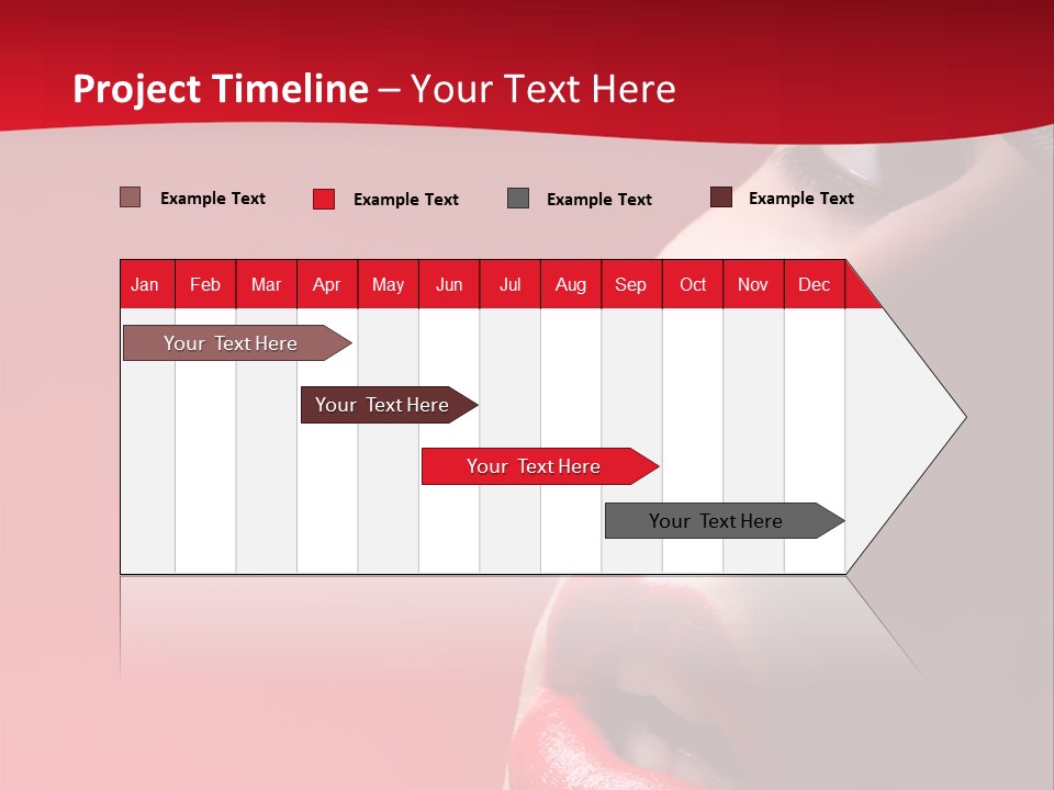 A Woman Wearing A Hat And Red Lipstick PowerPoint Template
