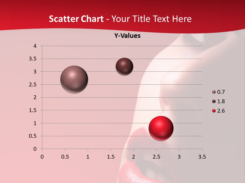 A Woman Wearing A Hat And Red Lipstick PowerPoint Template