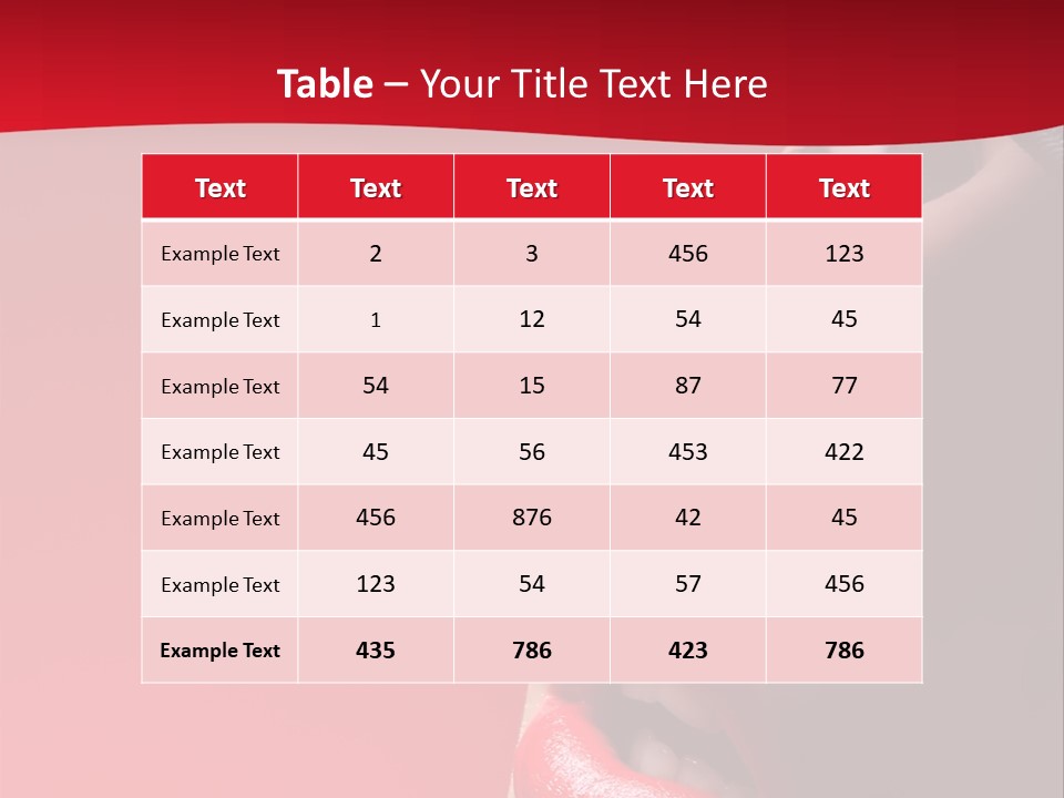 A Woman Wearing A Hat And Red Lipstick PowerPoint Template