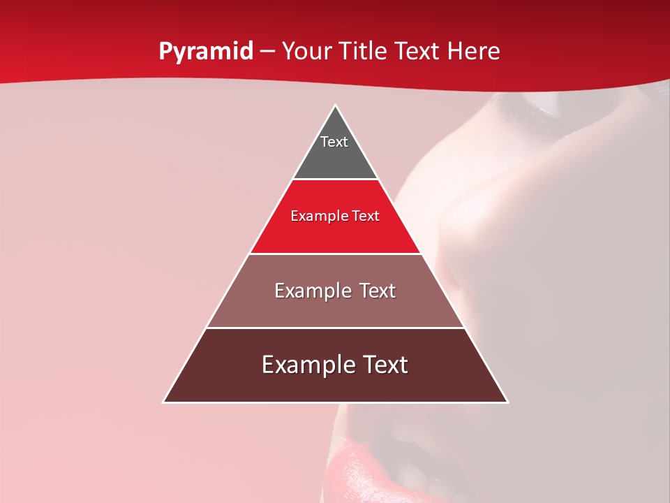 A Woman Wearing A Hat And Red Lipstick PowerPoint Template