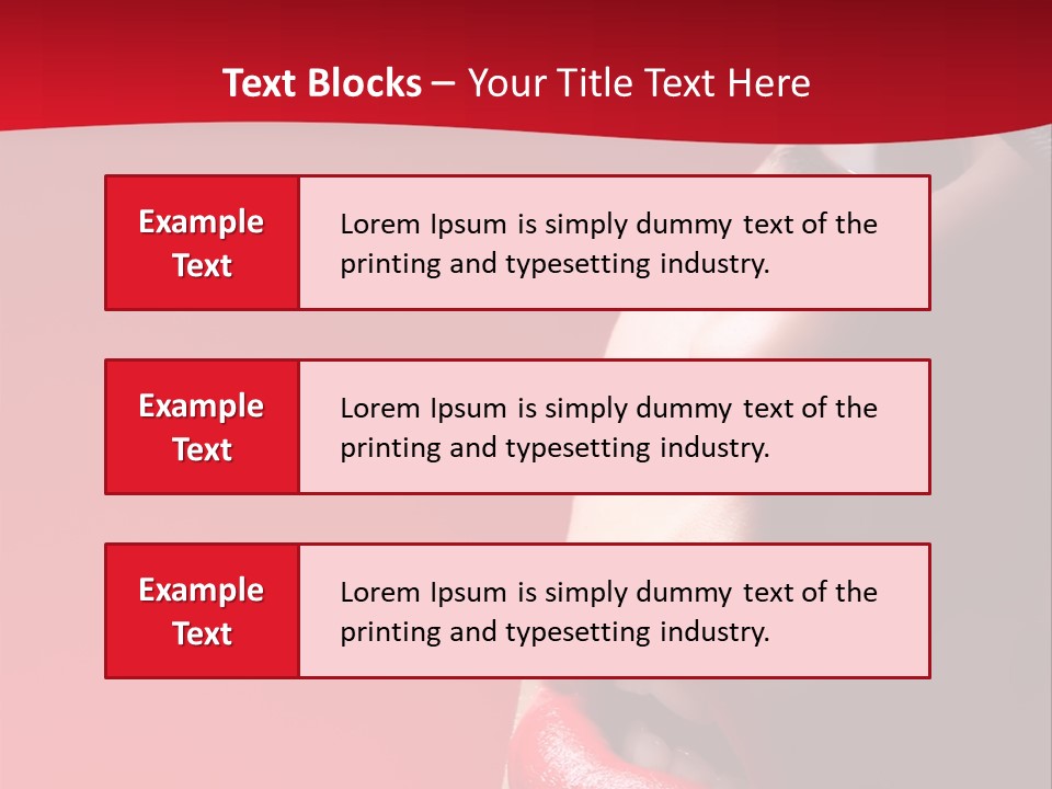 A Woman Wearing A Hat And Red Lipstick PowerPoint Template