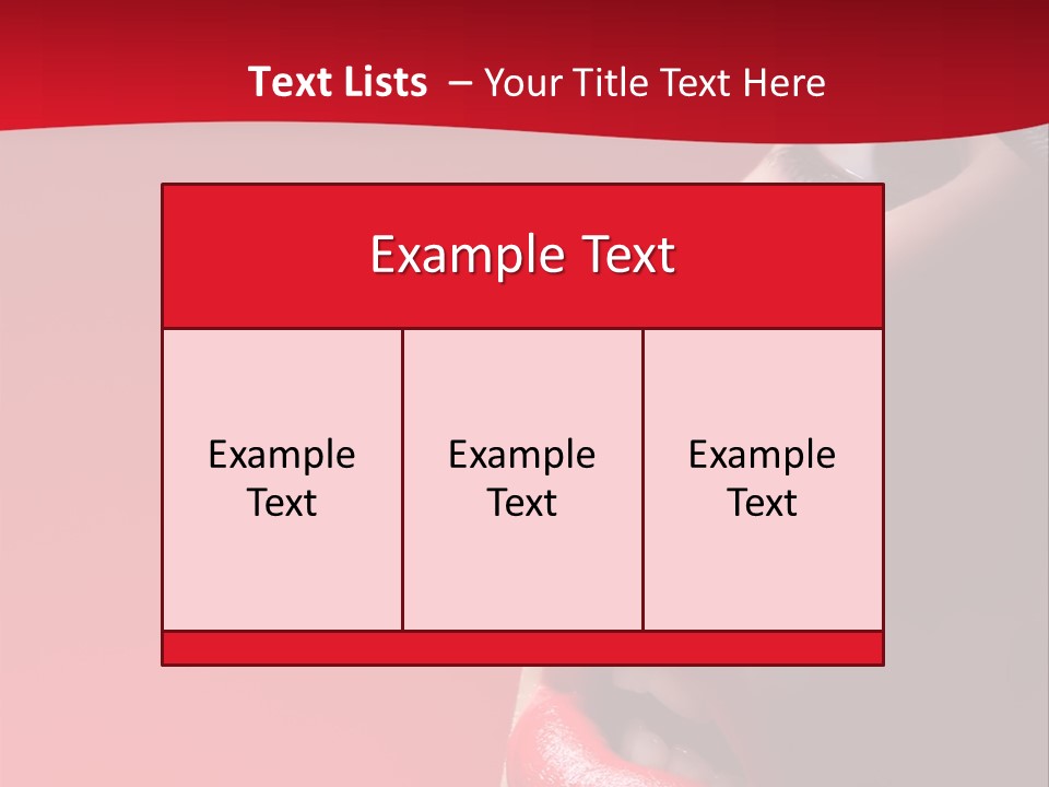 A Woman Wearing A Hat And Red Lipstick PowerPoint Template