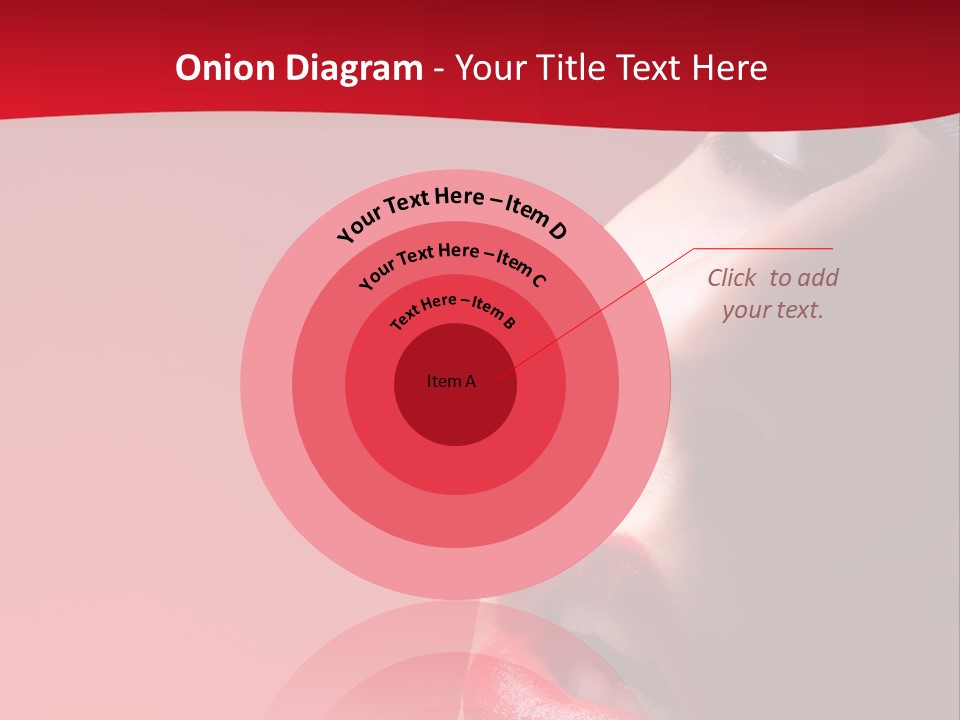 A Woman Wearing A Hat And Red Lipstick PowerPoint Template