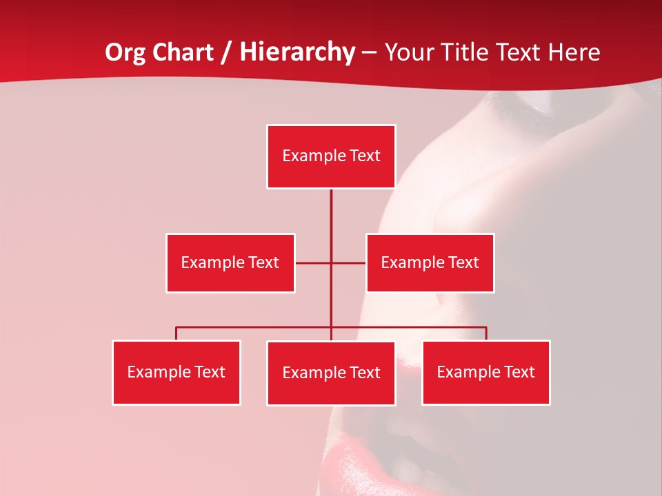 A Woman Wearing A Hat And Red Lipstick PowerPoint Template