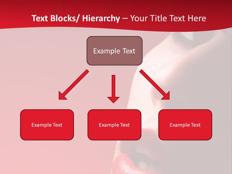 A Woman Wearing A Hat And Red Lipstick PowerPoint Template