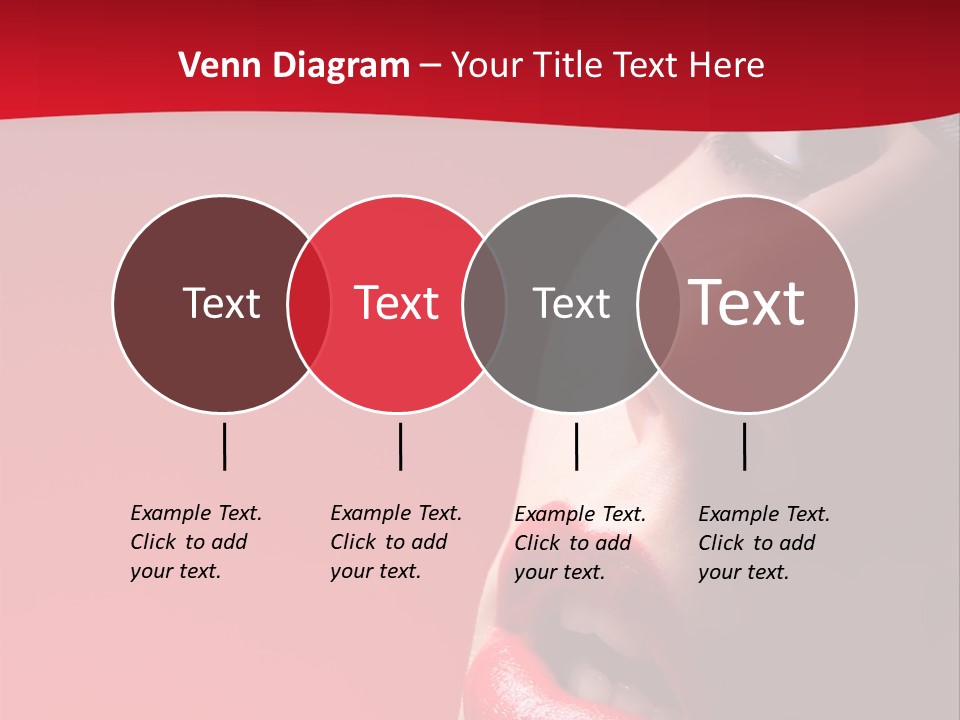 A Woman Wearing A Hat And Red Lipstick PowerPoint Template
