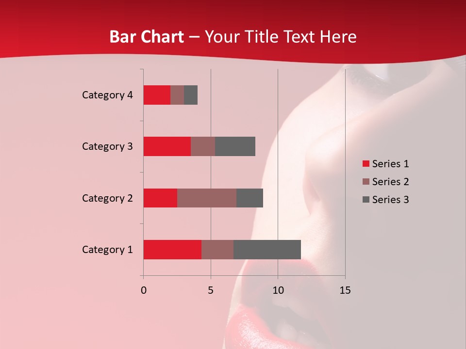 A Woman Wearing A Hat And Red Lipstick PowerPoint Template