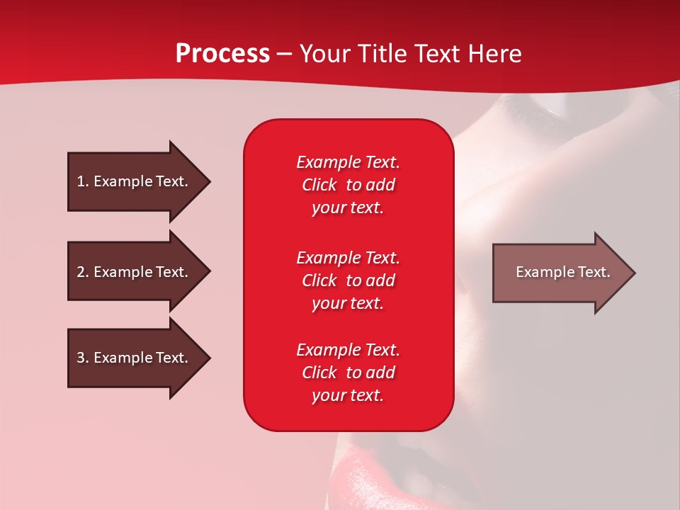 A Woman Wearing A Hat And Red Lipstick PowerPoint Template