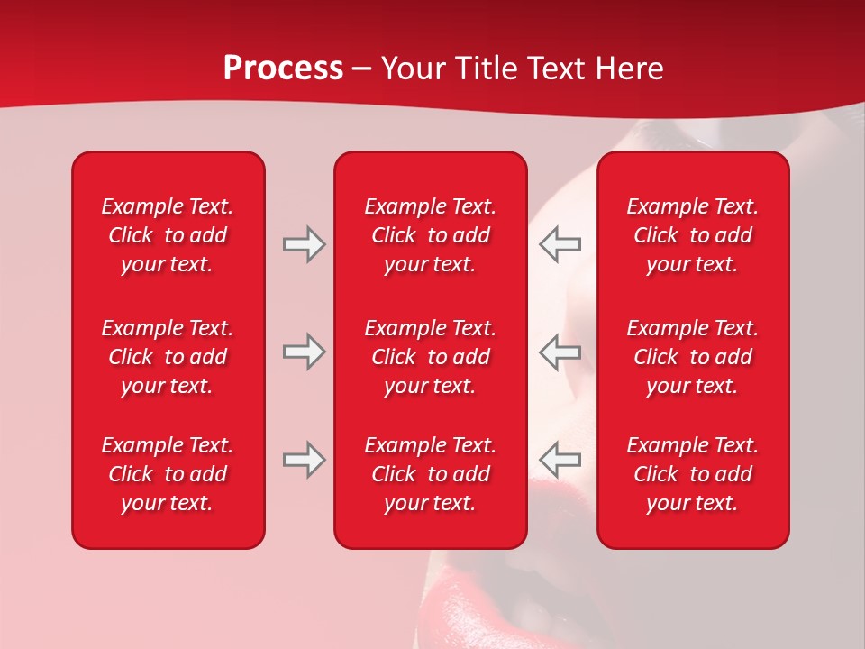 A Woman Wearing A Hat And Red Lipstick PowerPoint Template