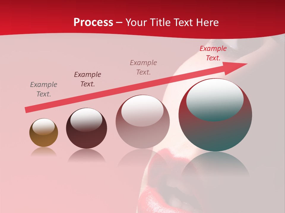 A Woman Wearing A Hat And Red Lipstick PowerPoint Template